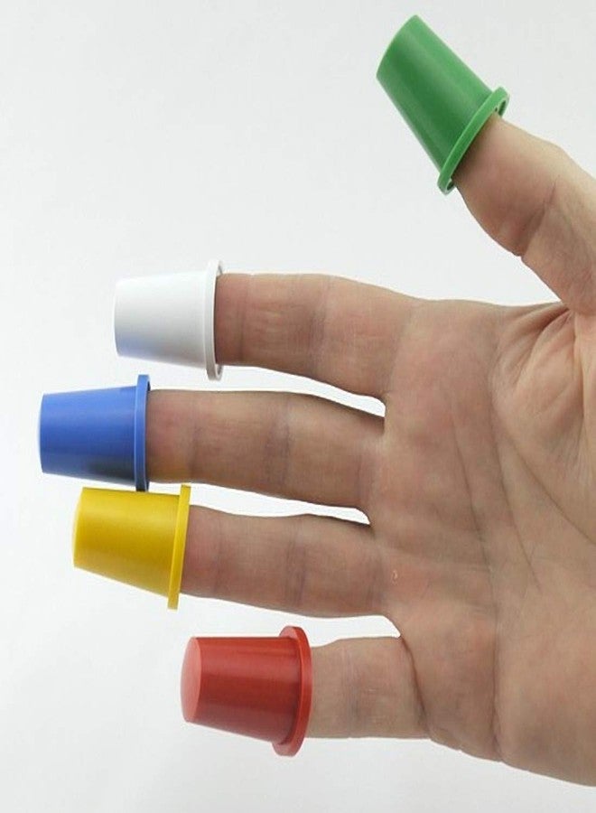 MilesMagic Magician's Nested Thimbles Outfit Multicolored Finger Caps Gimmick Close Up Real Street Stage Magic Trick - Image 3